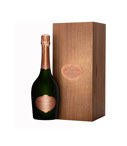 Laurent Perrier - Alexandra Rosé 2004. Bouteille et coffret bois. 